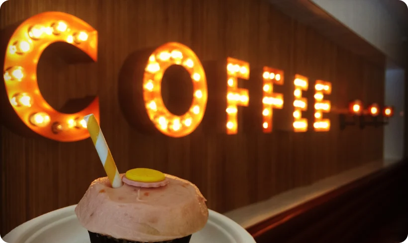 Cafe Mocha Store Name Board Design