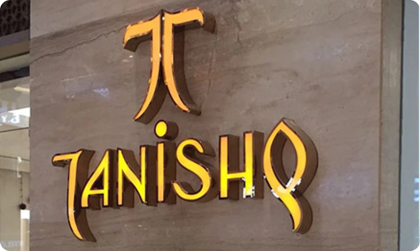 Tanishq LED Sign Board Design 
