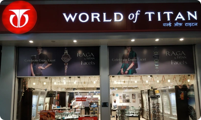 Titan Showroom Outdoor LED Name Board Designs