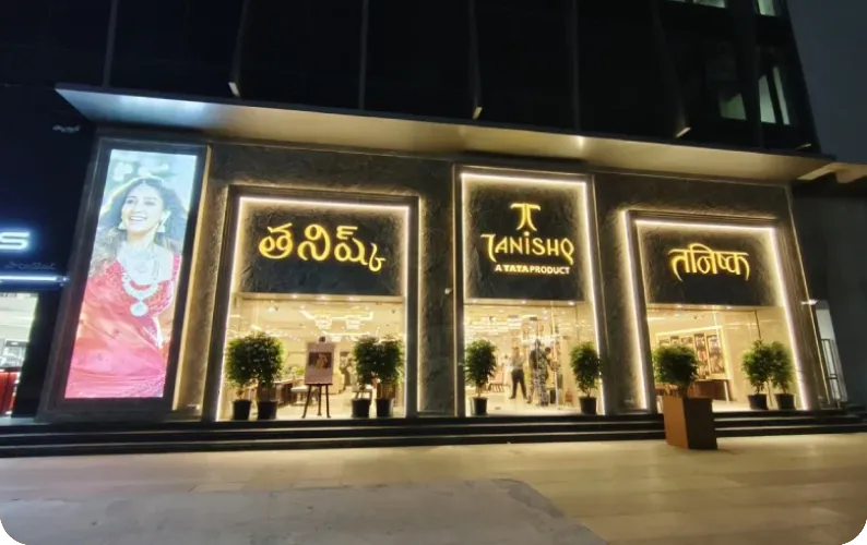 Tanishq Showroom Signage Project