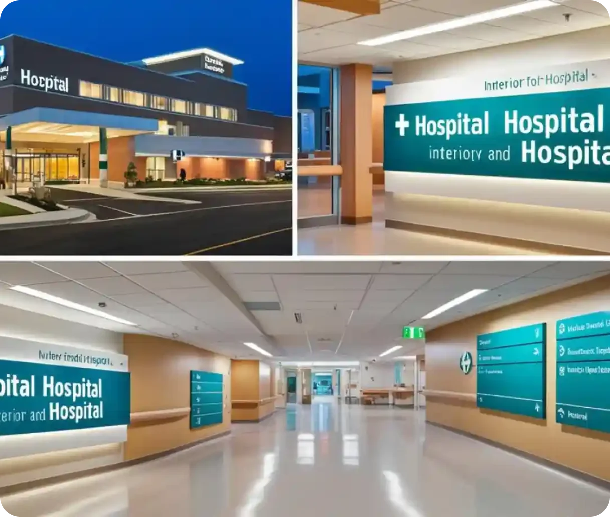 Interior & Exterior Hospital Signages