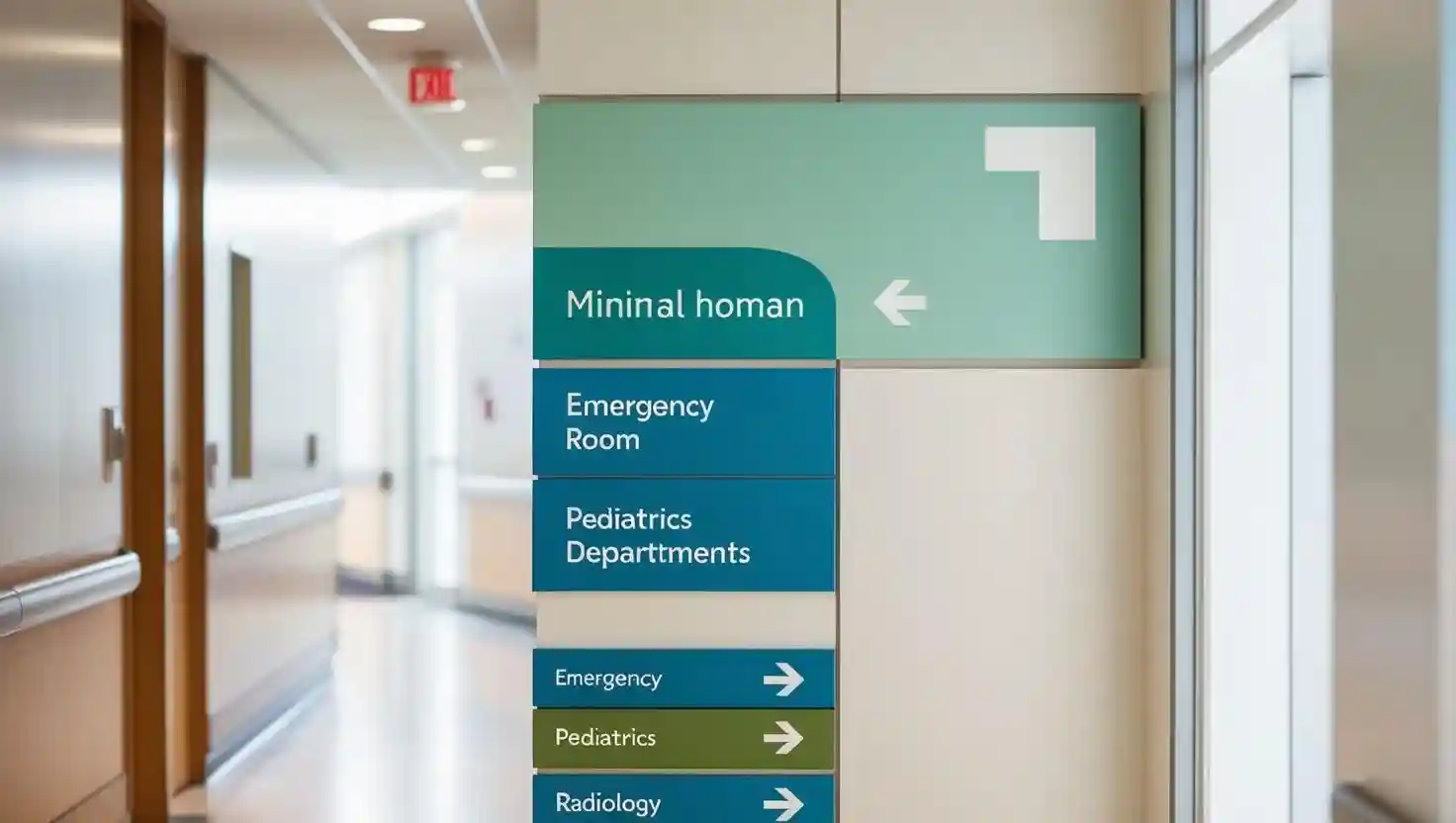Modern Hospital Signage