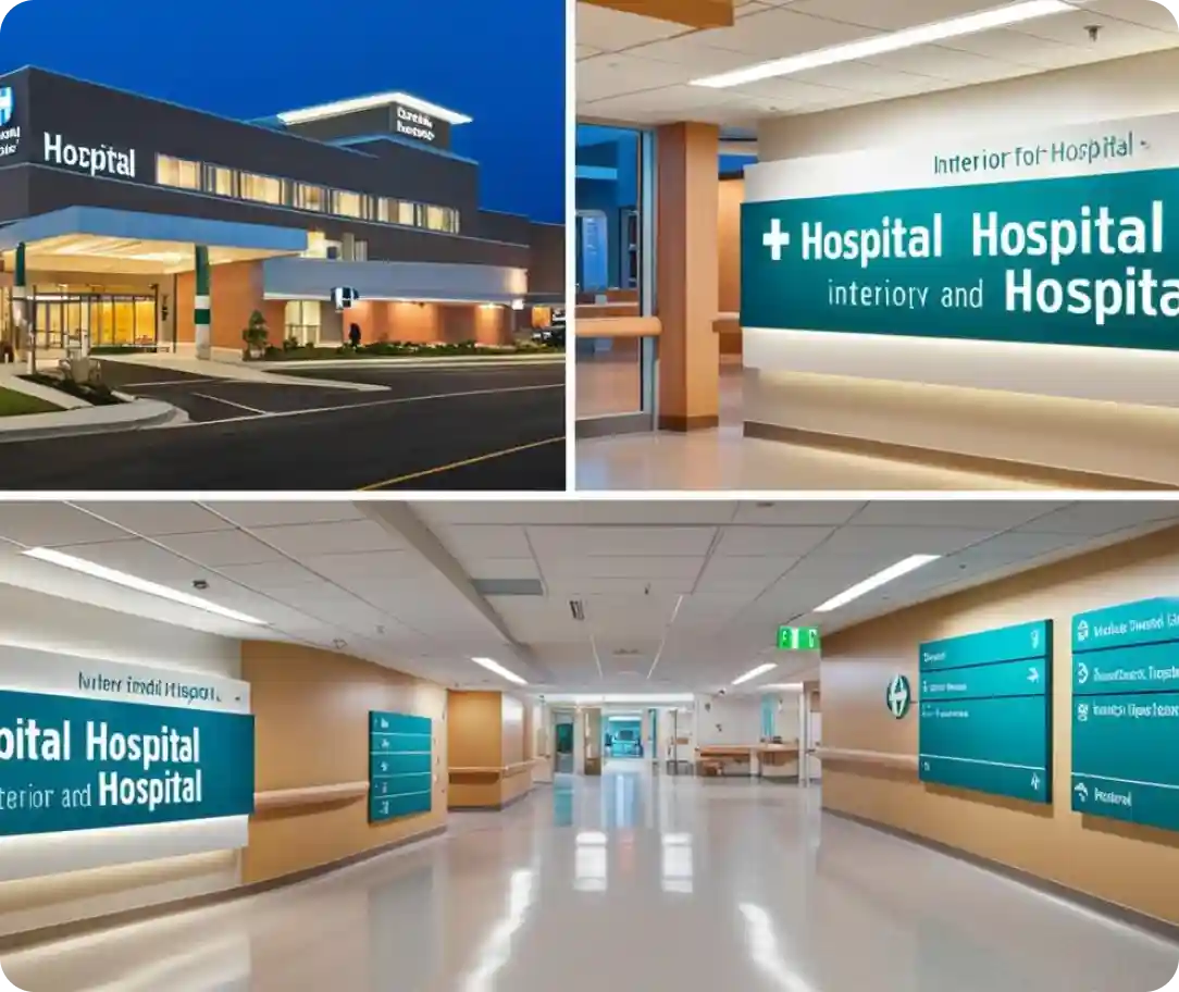 Modern Hospital Signage