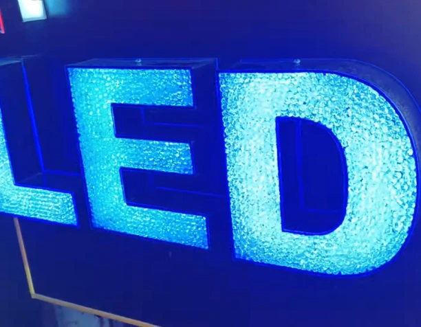3D Crystal LED Glow Sign Board
