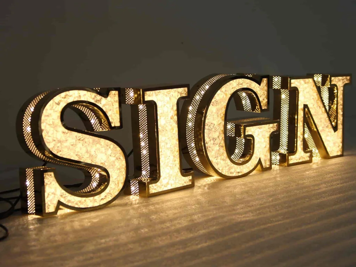 3D Crystal LED Letters Designed by Brand Signages