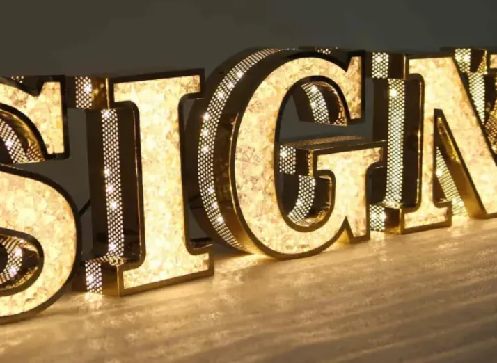 Glittering Acrylic Letters