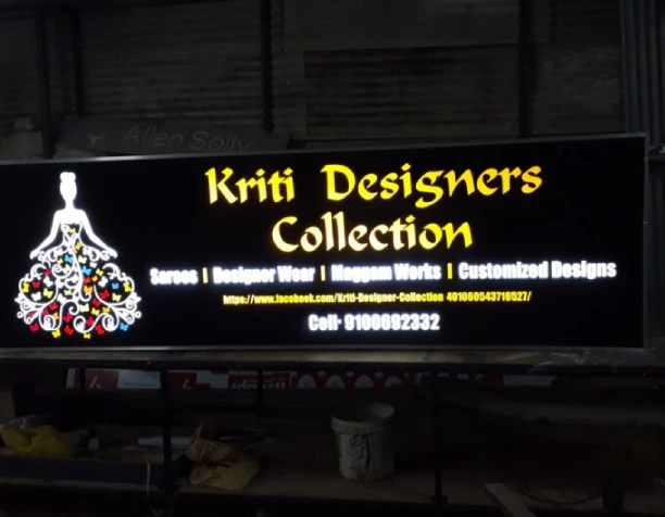 2D Stencil Cut Sign Boards