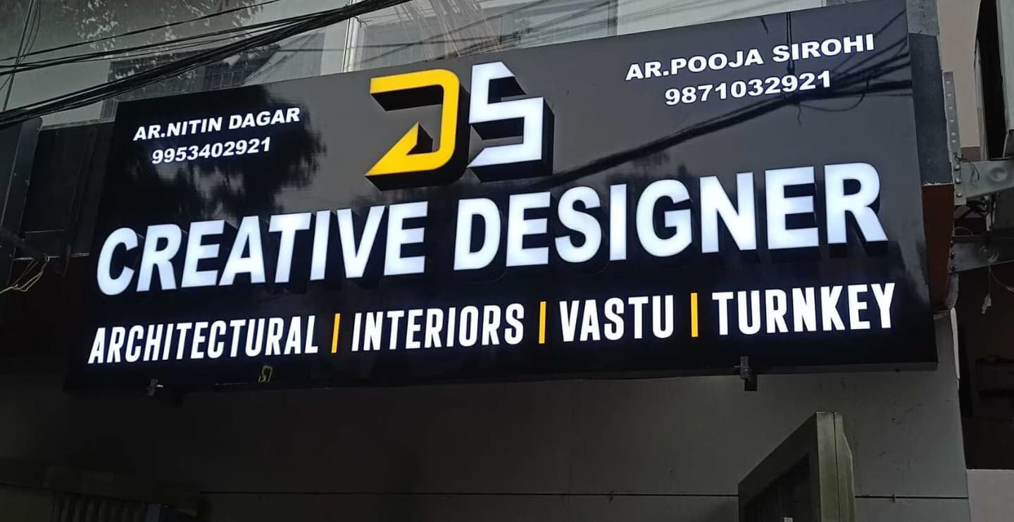 Architect Office LED Name Board