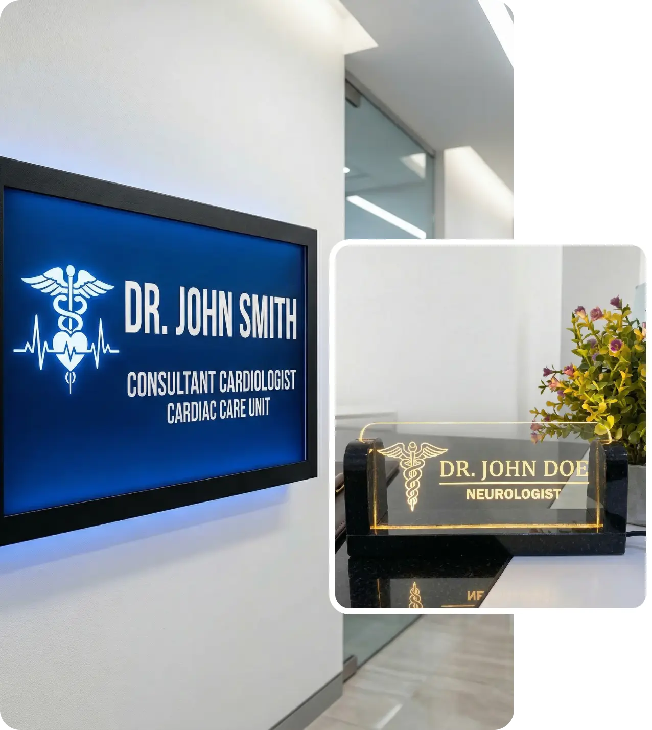 Doctor Name Board designed by Brand Signages