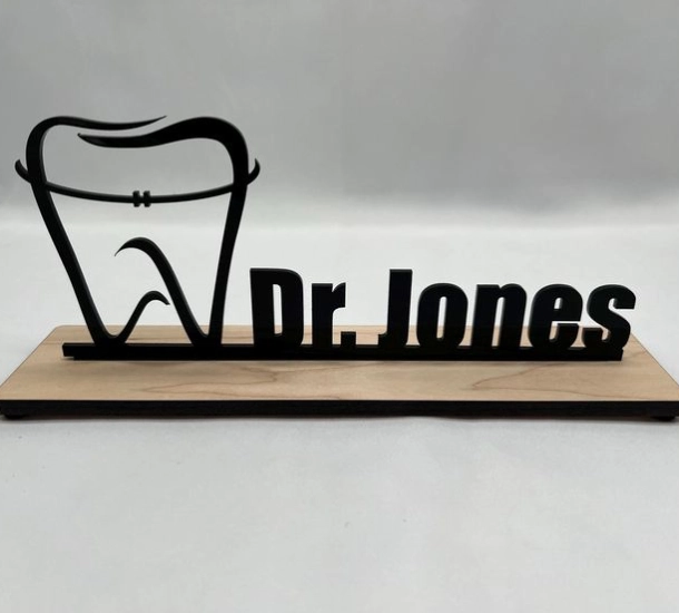 Acrylic LED Name Board for Shop- Byron Humburgers Store