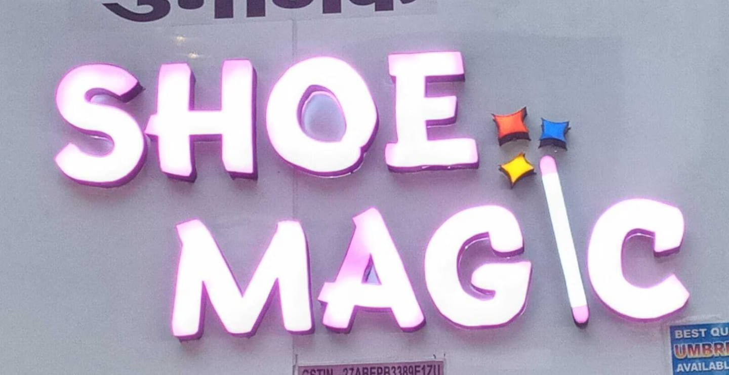 Footwear Shop LED Name Board