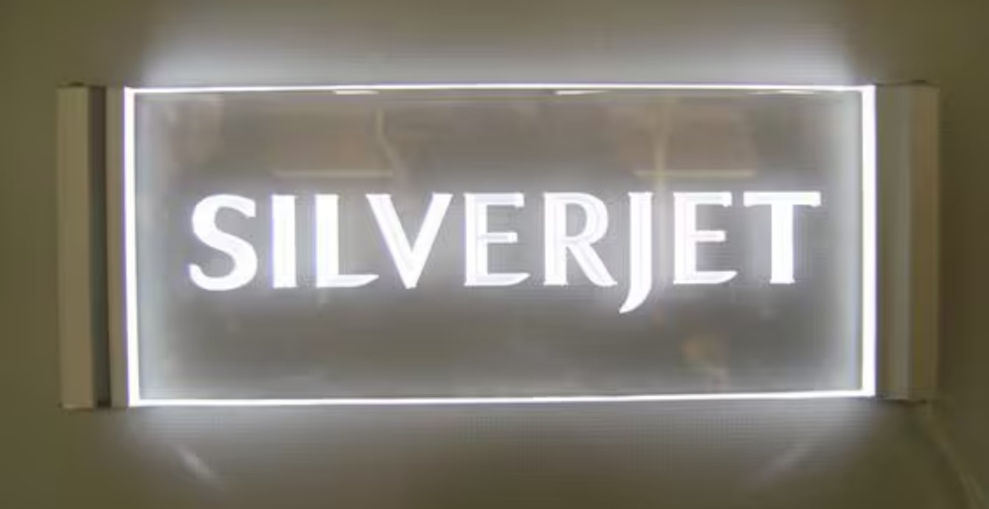 Glass LED Name Board for Office