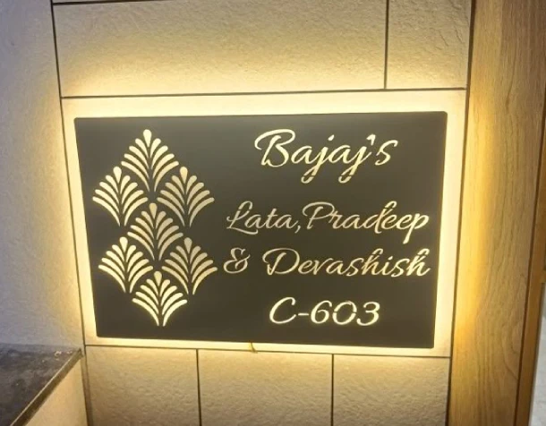 Acrylic LED House name Board Latest Designs Available