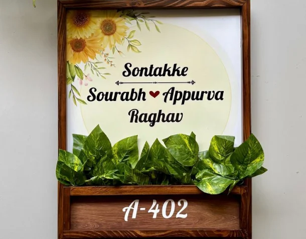 Wooden House name Board Latest Designs Available