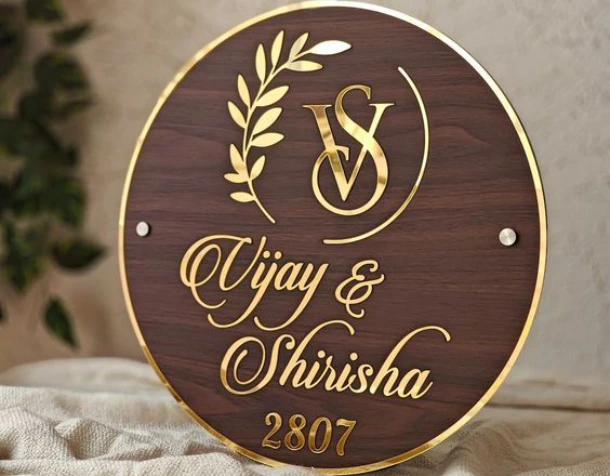 Wooden House name Board Latest Designs Available