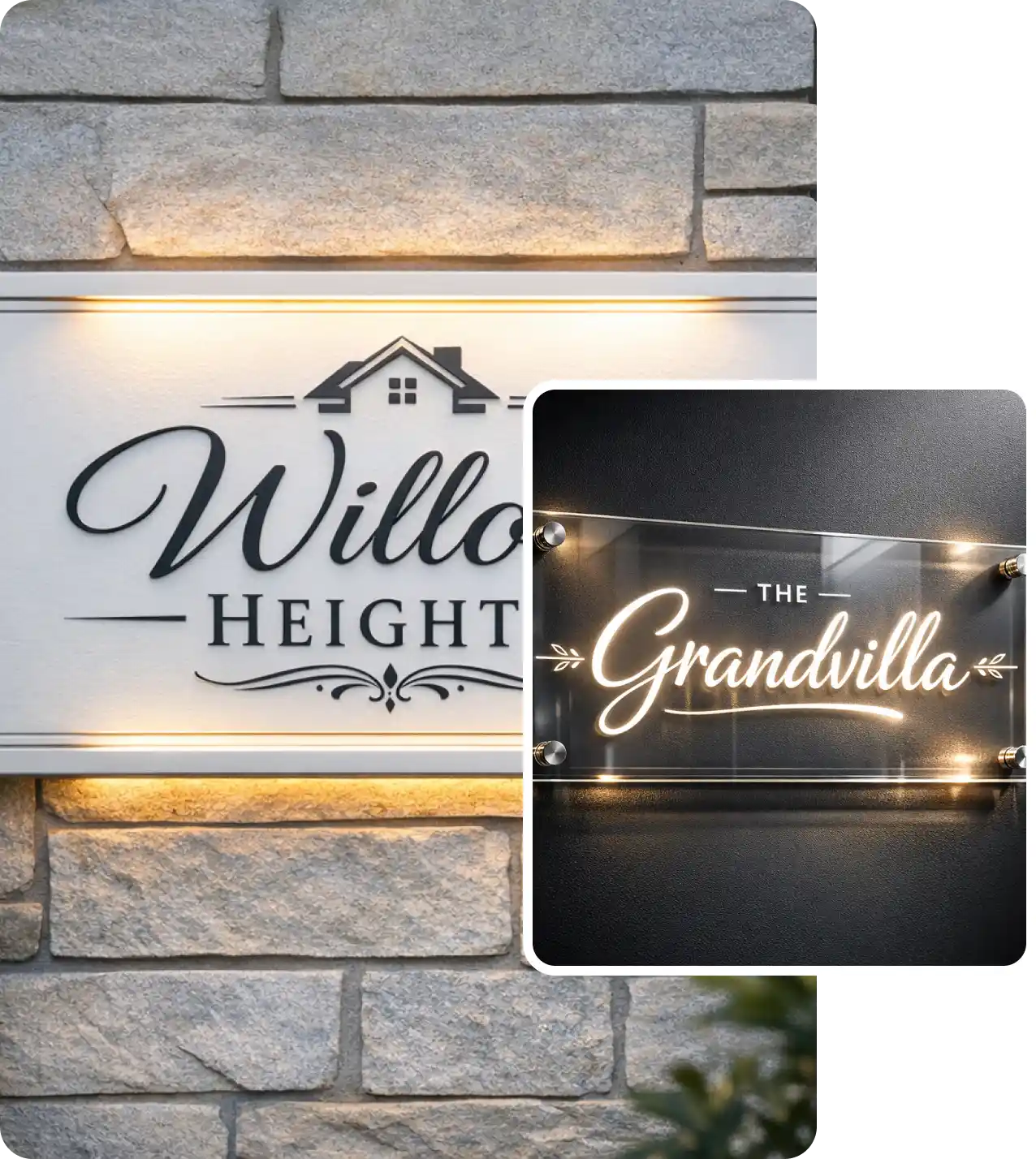 Name Board designed by Brand Signages