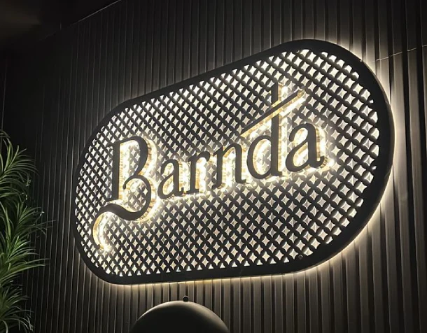 LED Name Board Design for Shop- Barnda Store