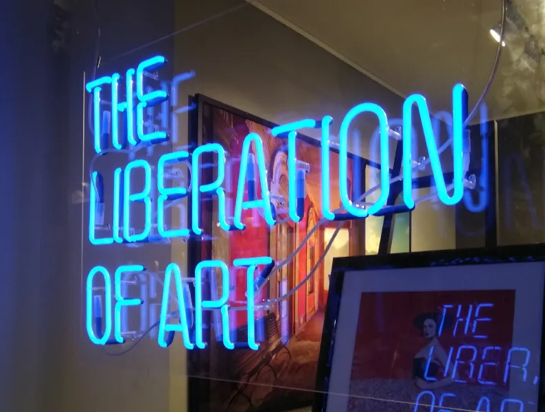 Neon name board for client