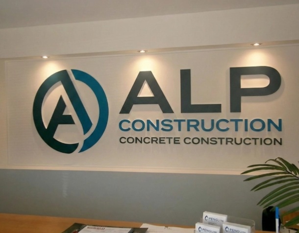 ALP Construction - Office Name Board Design