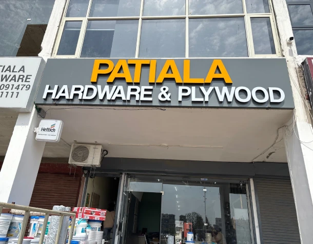 patiala Hardware & Plywood Shop Name Board