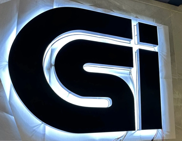 Acrylic LED Glow Shop Name Board - GI