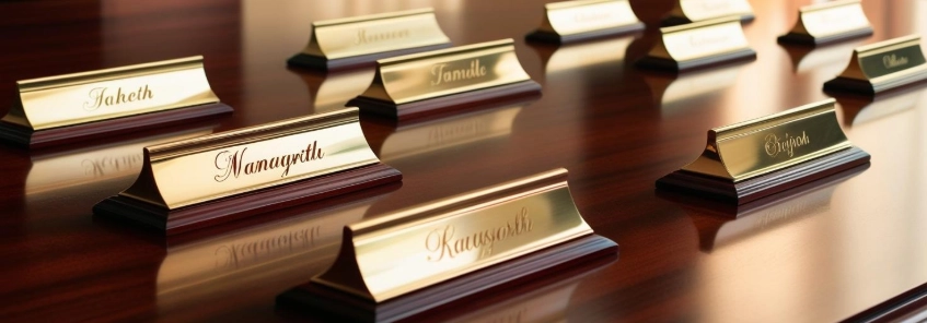 Office Desk nameplates