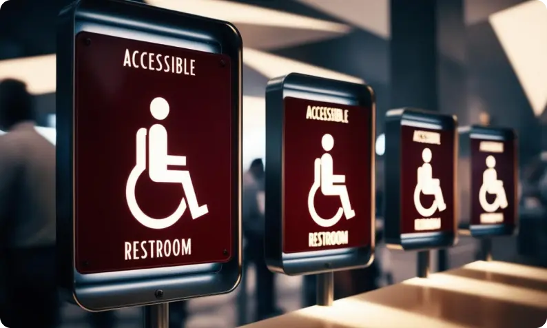 Accessible Restroom Signs  