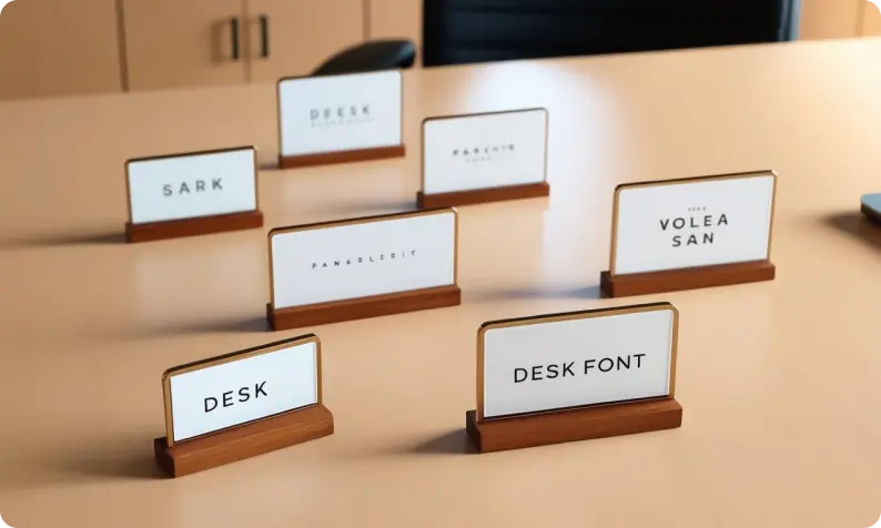 Office Desk Signs