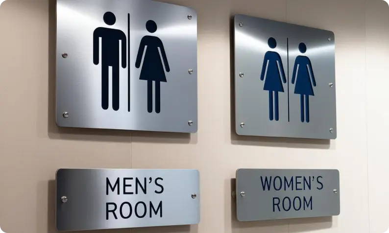 Office Restroom Signs