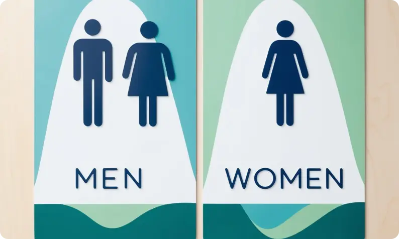 Unisex Restroom Signs  