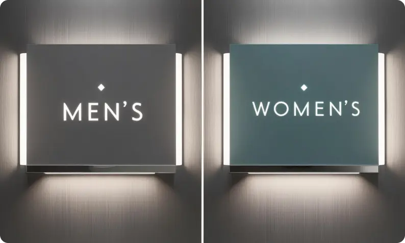 Office Restroom Signs 