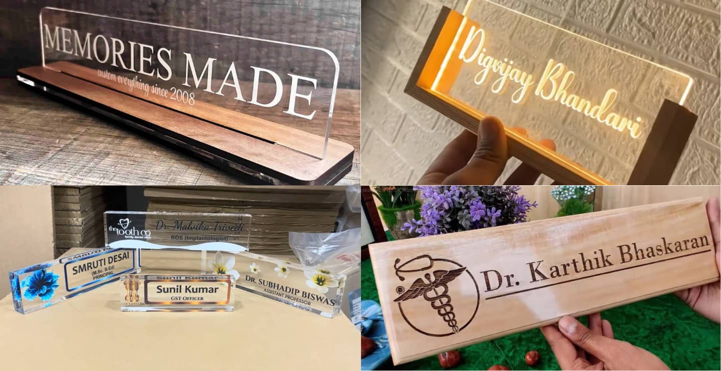 Office Desk and Table Name Plates