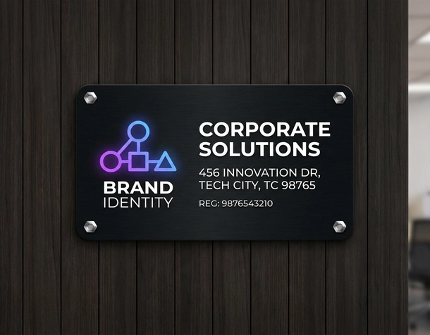 Office Name Plate, Office Name Board, Office Signage Design