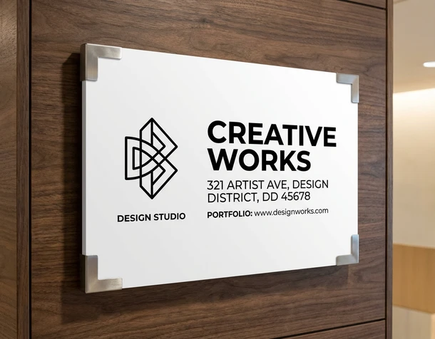 Office Name Plate, Office Name Board, Office Signage Design