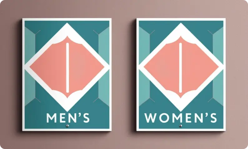 Themed Restroom Signs