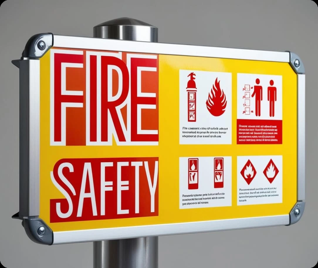 Big Fire Safety Signage Board