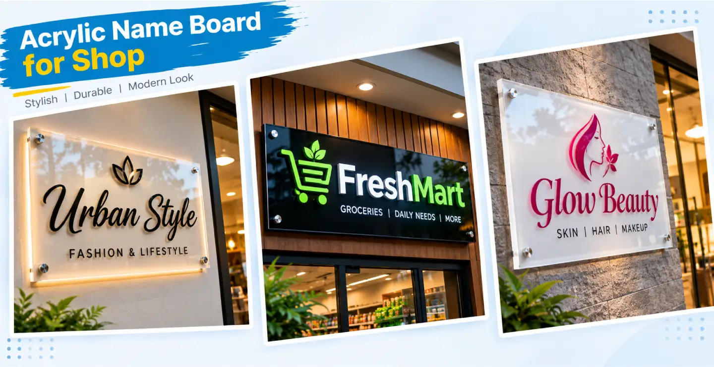 Acrylic Name Board for Shop: Styles, Costs and Buying Guide