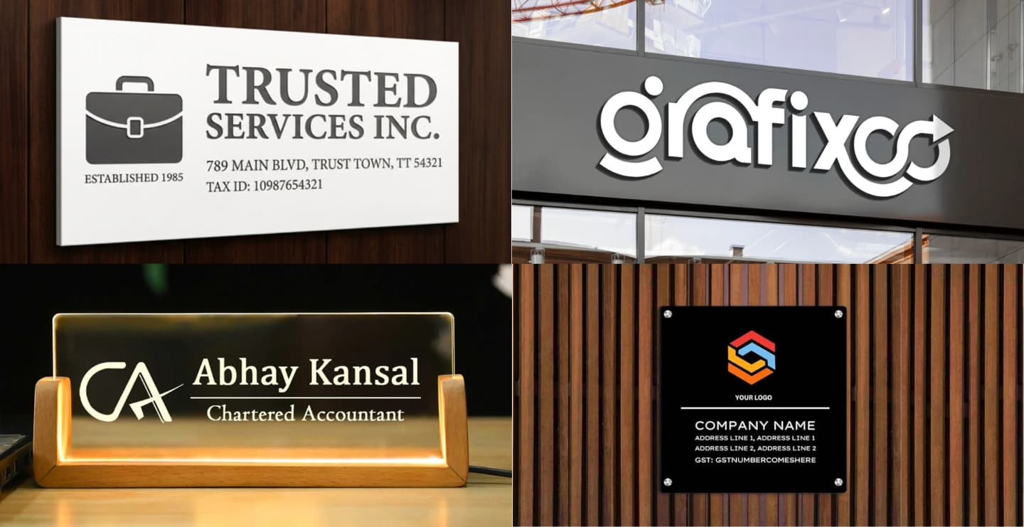 Office Name Board Design Ideas: Modern Inspiration for Workplace