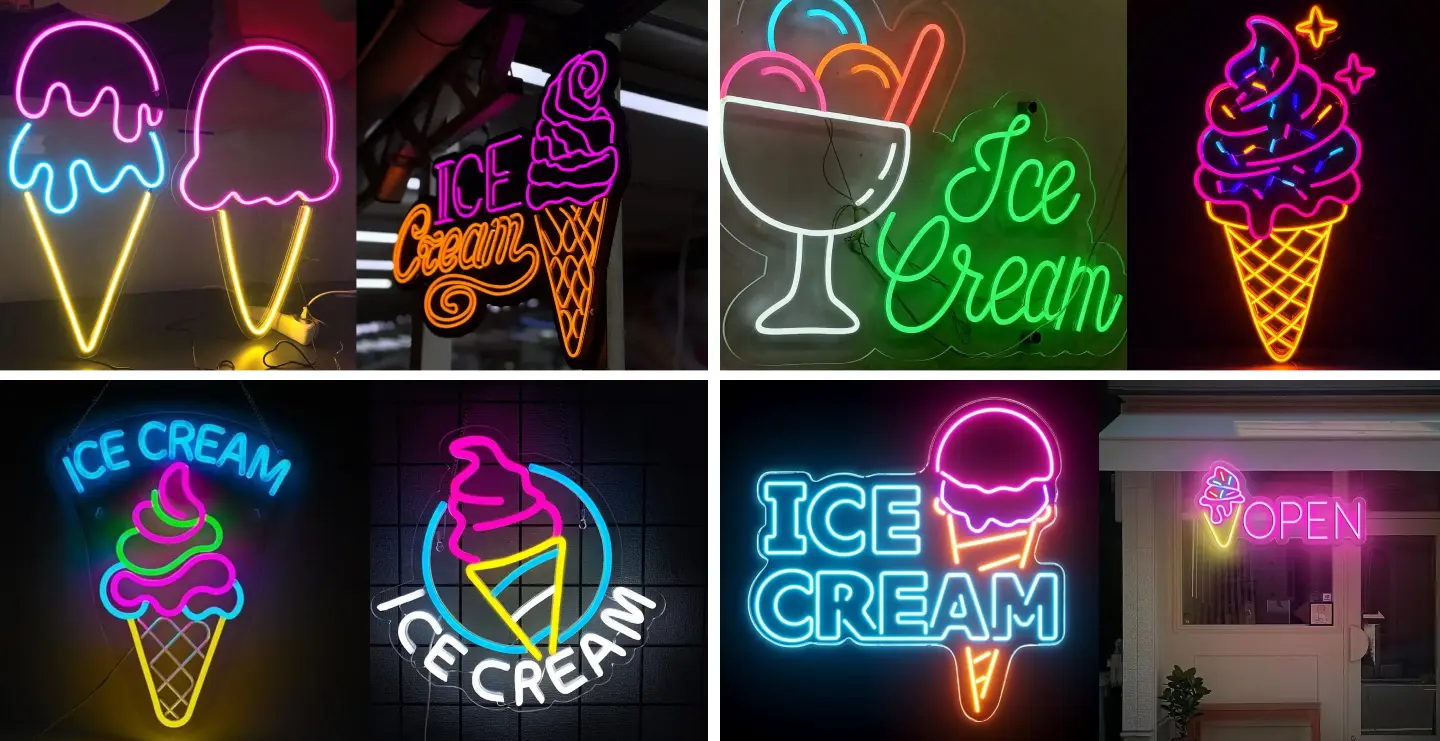 Ice Cream Neon Sign: A Sweet Way to Attract More Customers