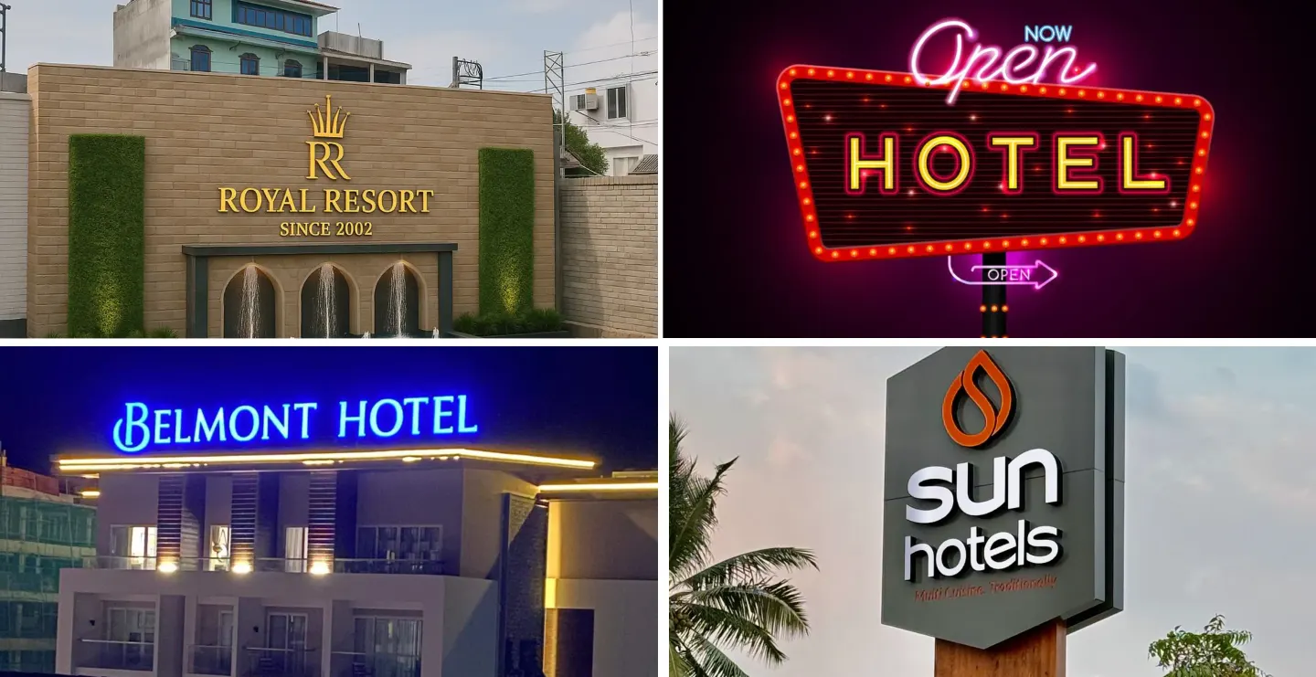 Outdoor Hotel Sign board Design: Complete Guide to Creating Premium, Visible Hotel Signage