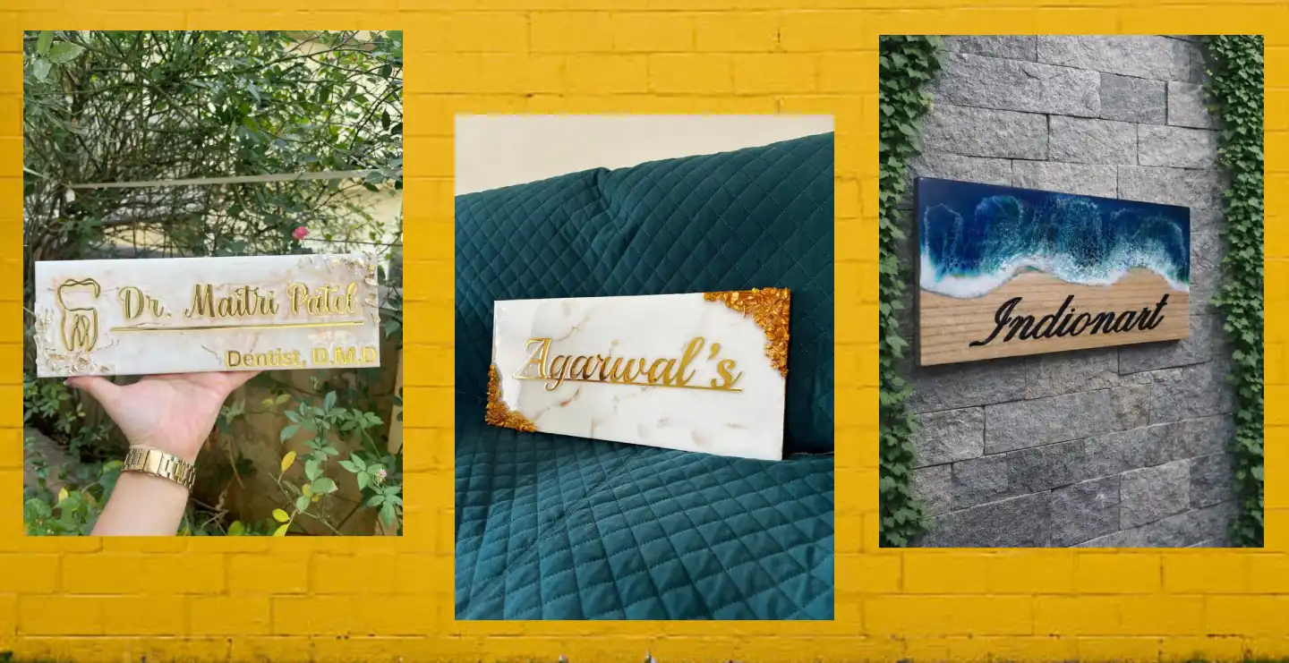 Resin name plate for home: Best Designs, Materials, Sizes & Prices in 2026