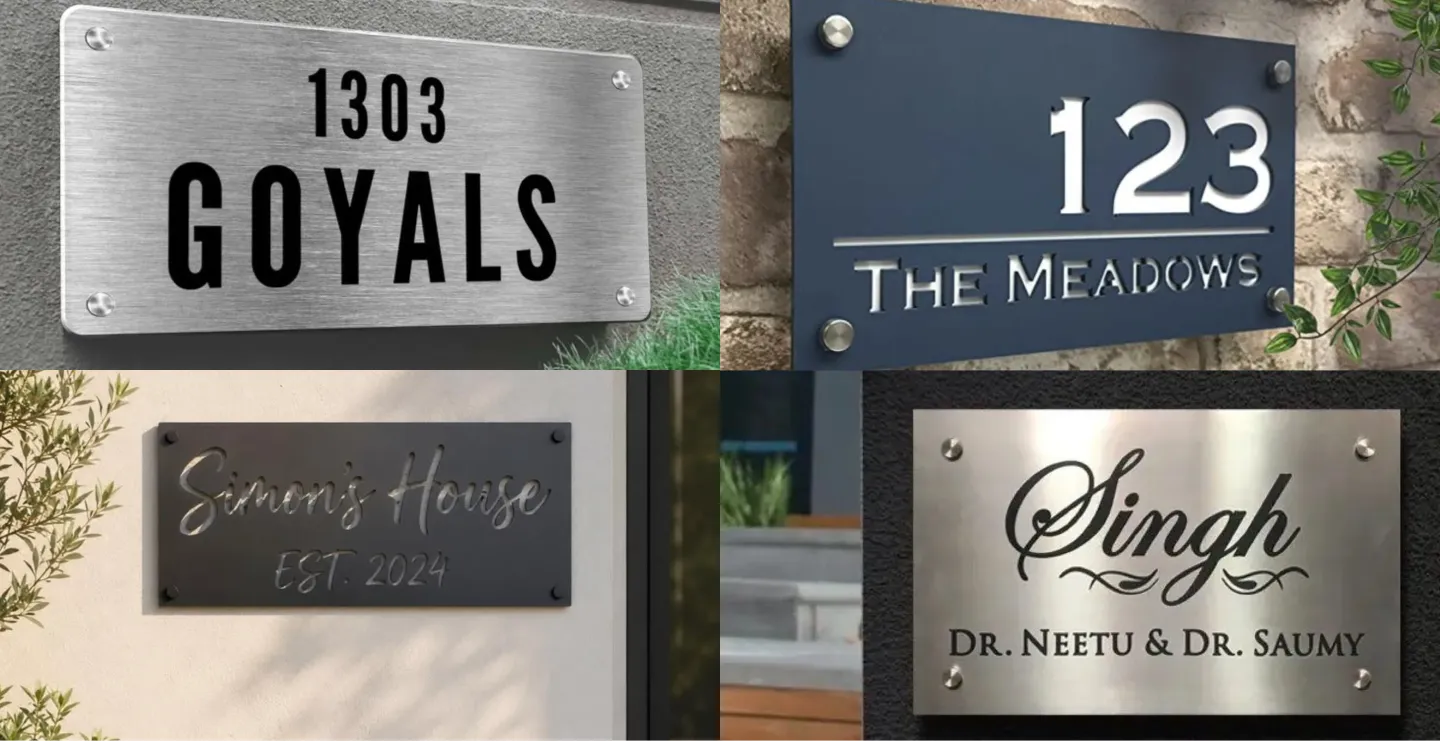Metal House Name Plates: Types, Designs, Sizes, Costs & Buying Guide 2026