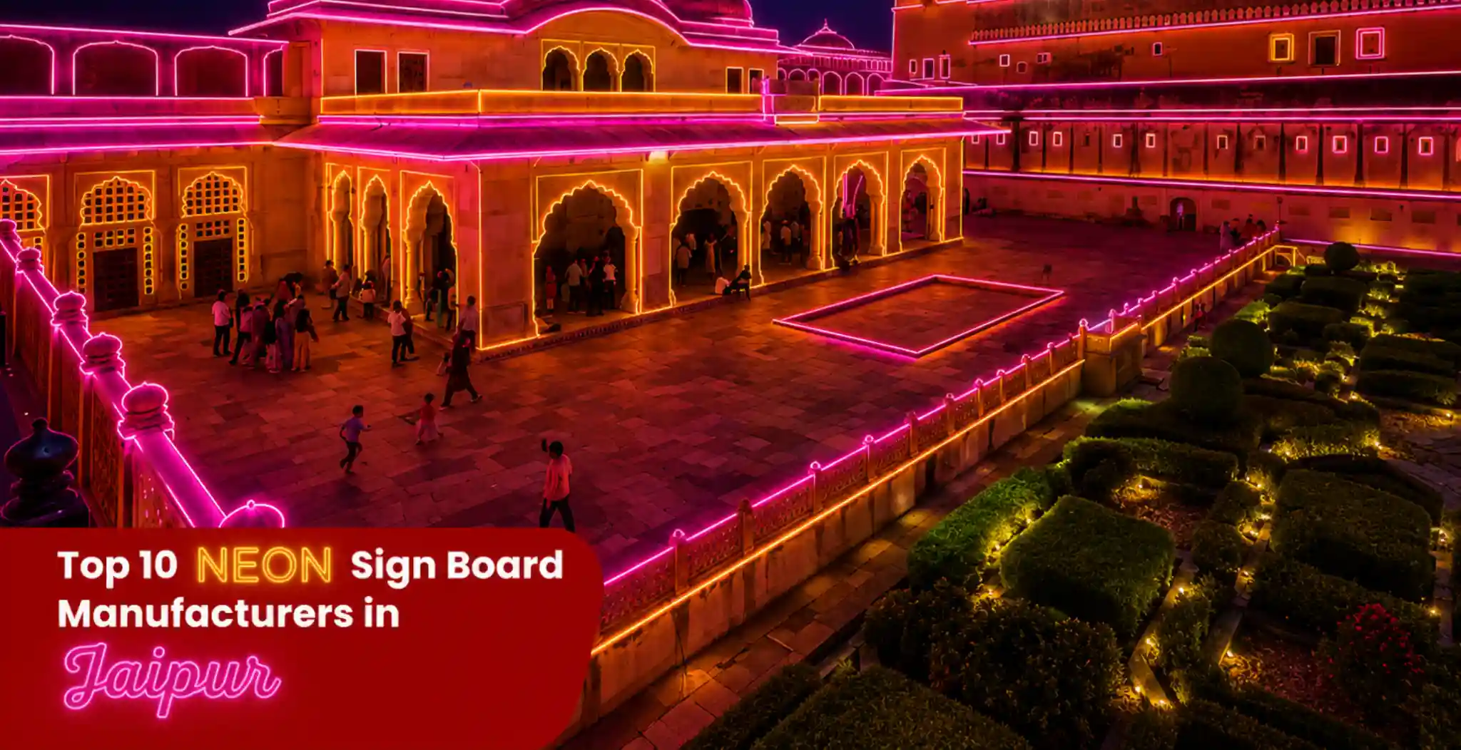 Top 10 Best Neon sign board manufacturers in Jaipur