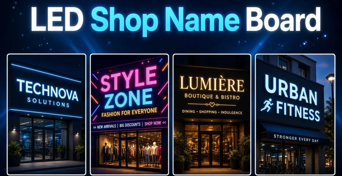 LED Shop Name Board: Attract More Customers Day and Night