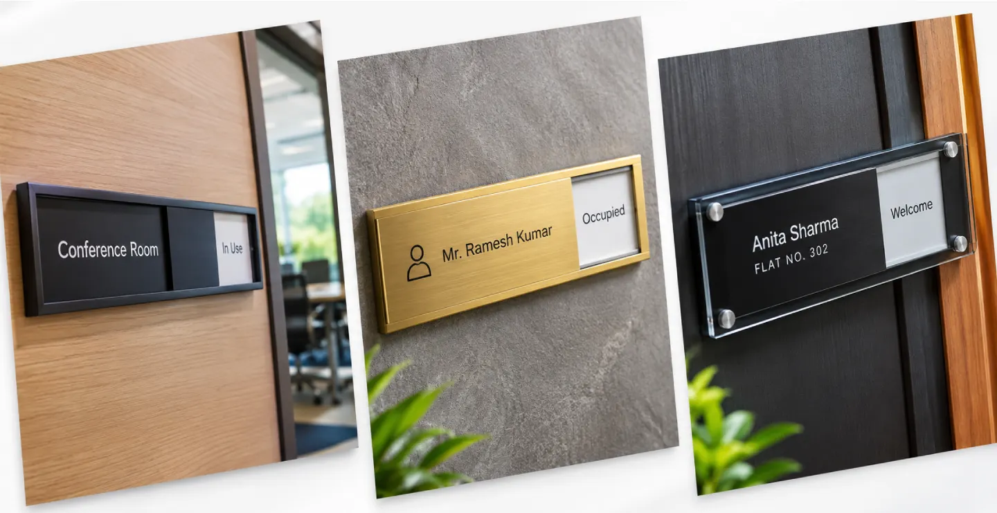 Sliding Name Plates: Modern, Flexible & Affordable House Number Solutions