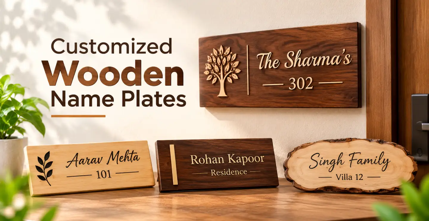 Customized Wooden Name Plates: Warm, Personal and Full of Character