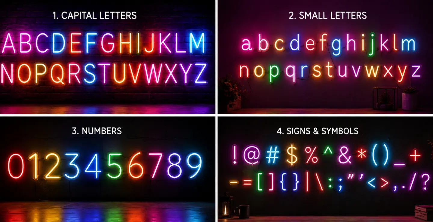 Neon Sign Font: Best Fonts, Styles and Ideas for Custom Neon Signs