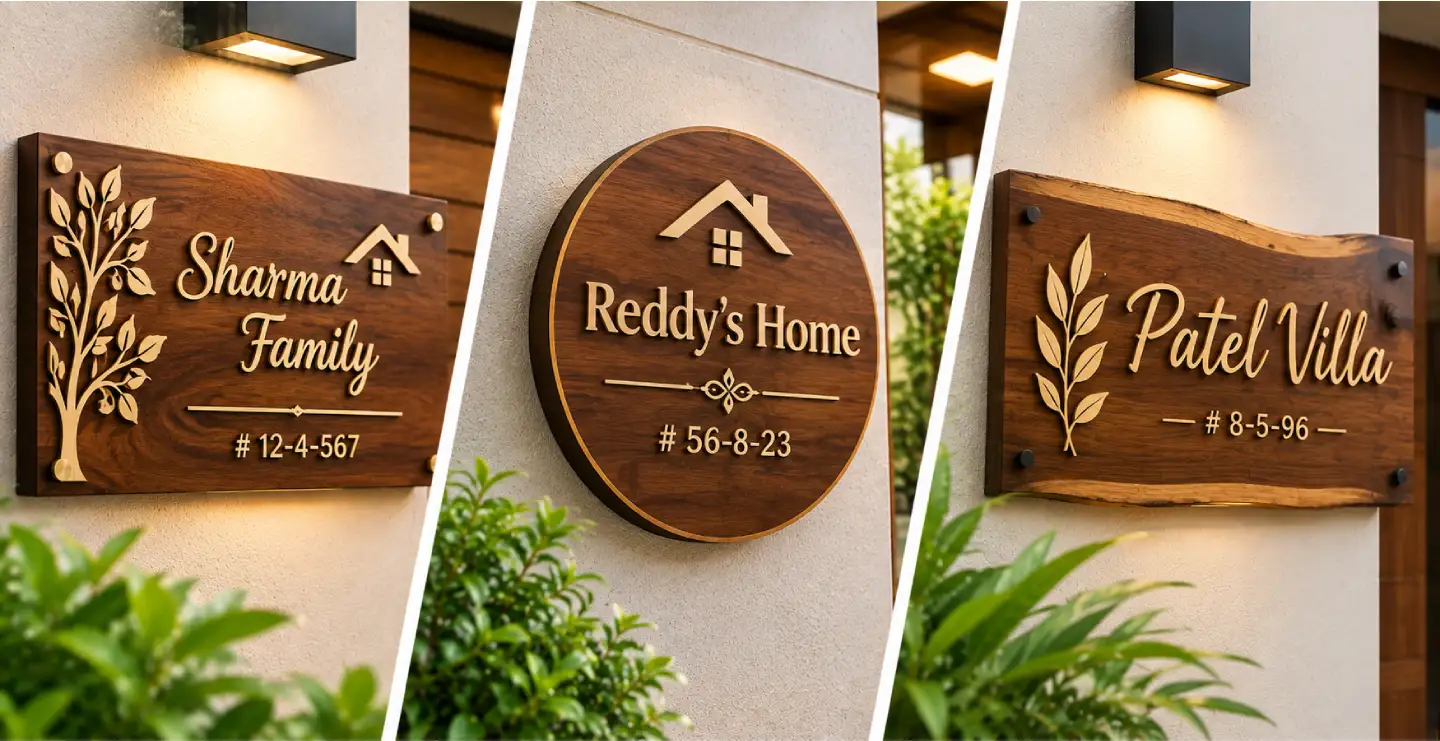 Wooden Nameplate for Home: Types, Styles and Maintenance Guide
