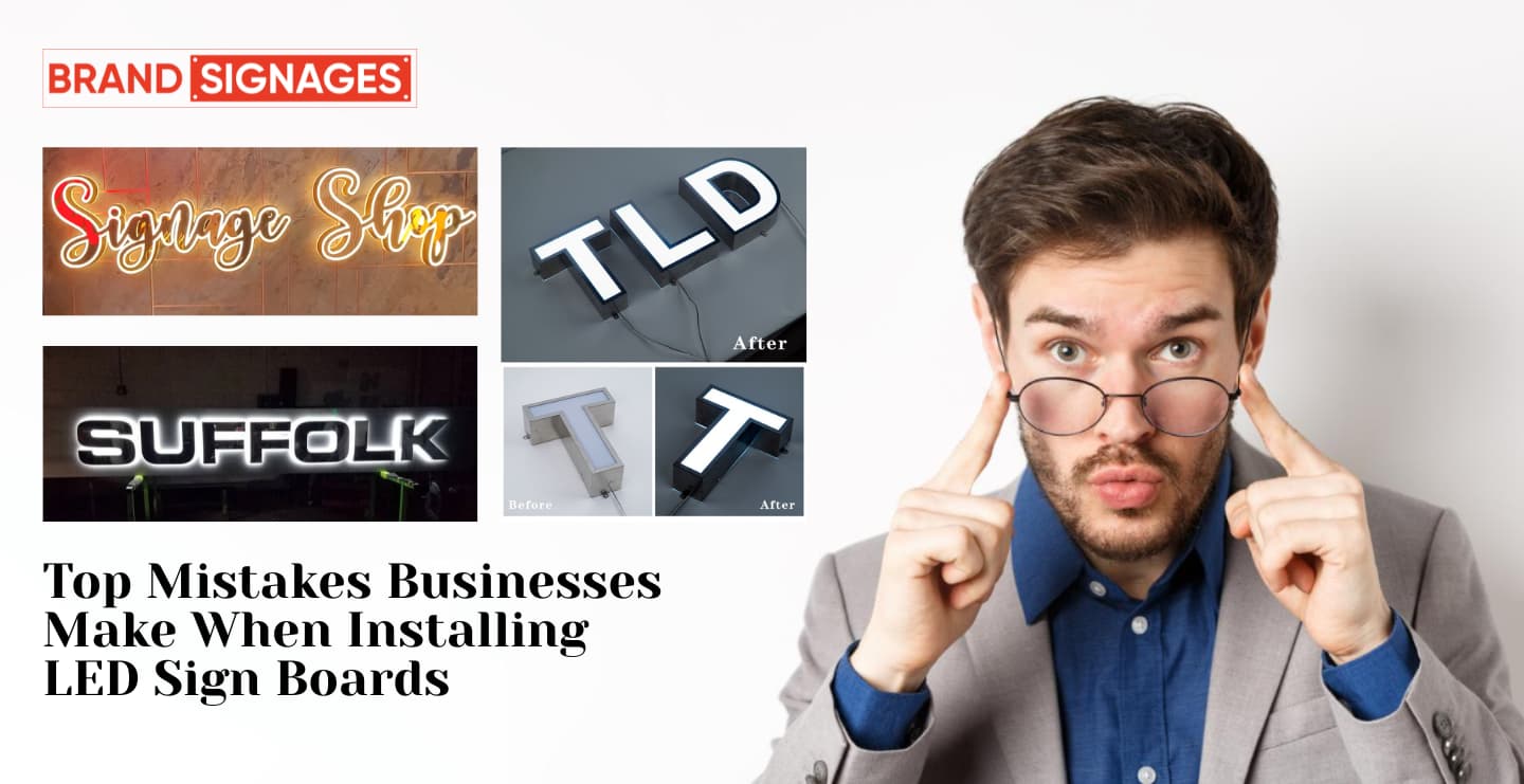 Top Mistakes Businesses Make When Installing LED Sign Boards