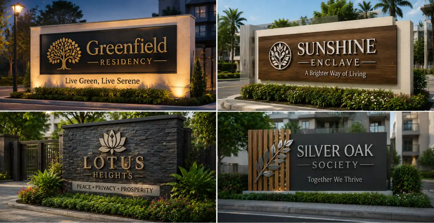 Society Sign Board Design: The Ultimate Guide for Residential Societies and Apartments in 2026